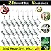 TERAVEX Bird Repellent Discs - Most Effectively Rod Scare Birds Away Like Woodpeckers Pigeons Grackles & More - Reflective Devices Make Attractive Hanging Reflectors For Windows, Trees -Set 24 Diamond