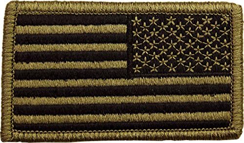 American Flag Reversed Scorpion/OCP Patch With Hook Fastener