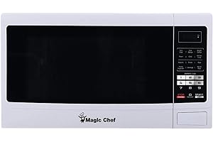 Magic Chef MCM1611W 1100 Watt 1.6 Cubic Feet Microwave with Digital Touch Controls and Display, White