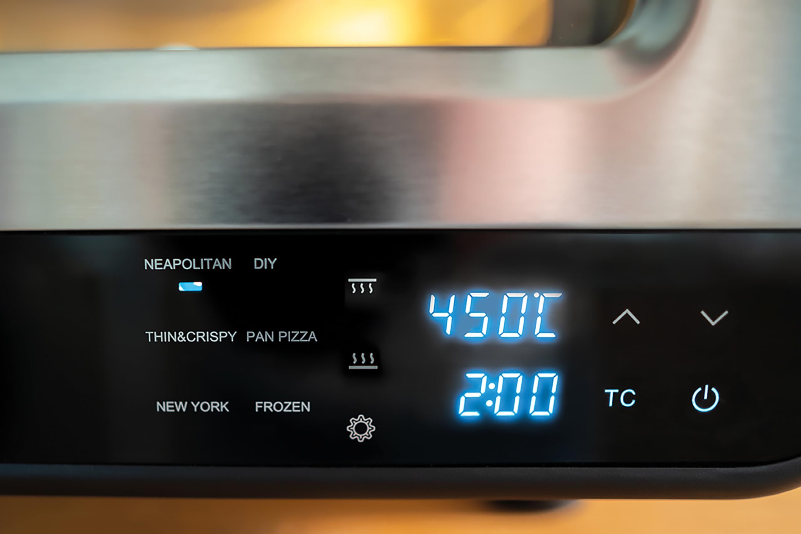 Unold Pizzaofen LUIGI 68816 | Elektrischer Pizza Ofen aus rostfreiem Edelstahl mit Pizzastein mit bis zu 450°C, nur ca. 2 Minuten Backzeit, energiesparend, 1.700 Watt 7
