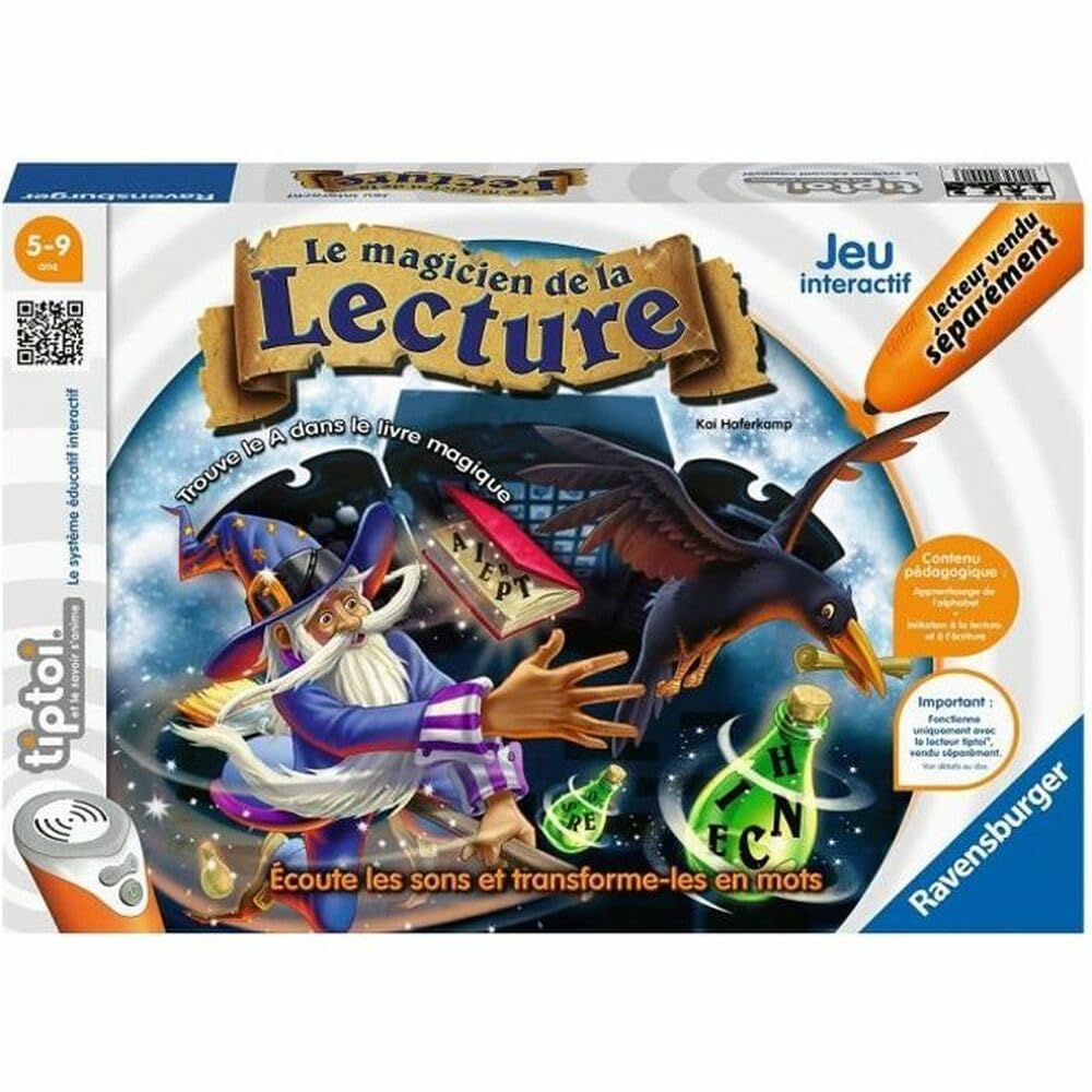 Ravensburger - tiptoi® Interactive Game - The Magicer of Reading - Electronic Educational Game without Screen and French - from 5 Years - 00091