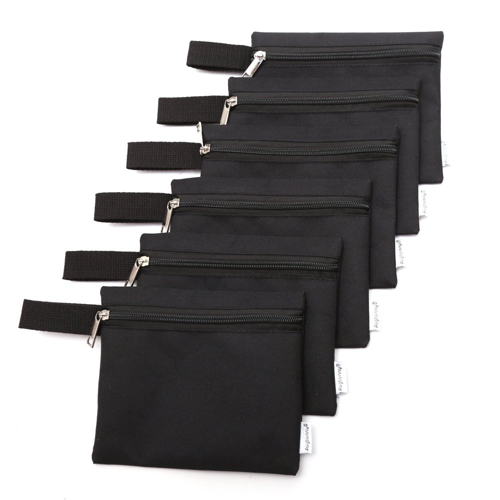 Augbunny 600D Zipper Multi-purpose Waterproof School Office Home Supply Organizers Pouch Tool Bag 6-pack