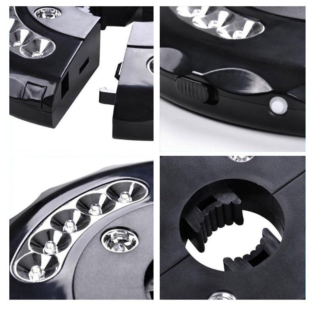 Patio Umbrella 24 LED Lamp Umbrella Light Detachable Roman Light Multi-Function Waterproof Camping Tent Light