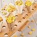 Restaurantware 22.5 x 4.3 Inch Oval Cone Stand 1 Sturdy Cone Holder - With 20 Slots Cones Sold Separately Bamboo Cone Holder For Buffets Banquets Or Catering Events Party Supplies