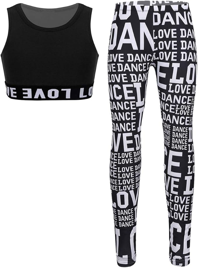 dance crop top and leggings
