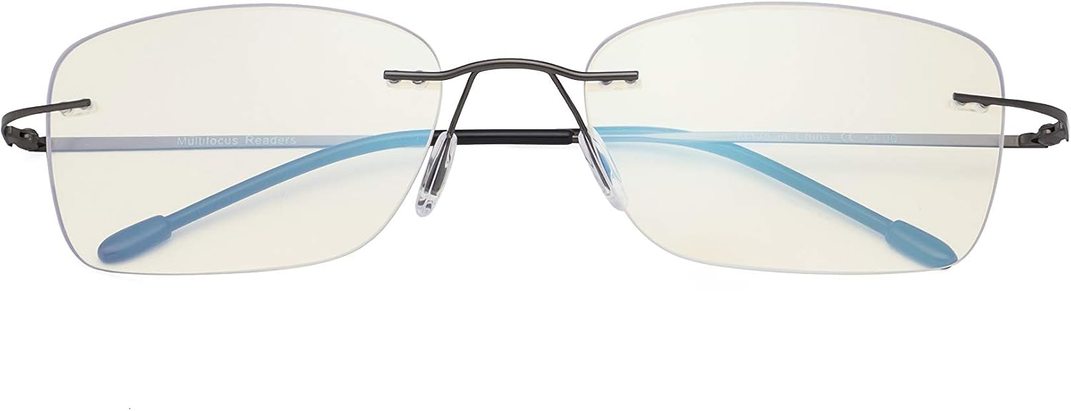 Eyekepper Rimless Progressive Readers Women, UV Protection Rimless Multifocus Computer Readers - Image 3