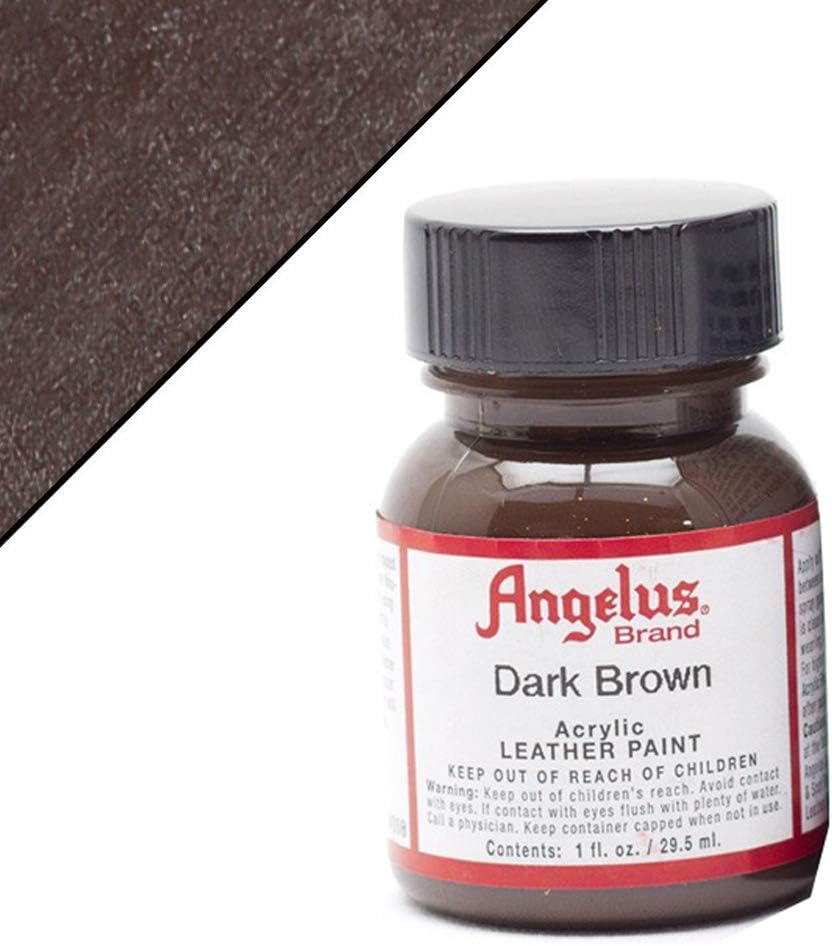 Angelus Acrylic Leather Paint, Dark Brown, 26.5 ml (Pack of 1)