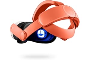 COOWPS Comfort Head Strap for Meta Quest 3S/Quest 3, Ergonomic Design Reduce Face Pressure, Blood Orange