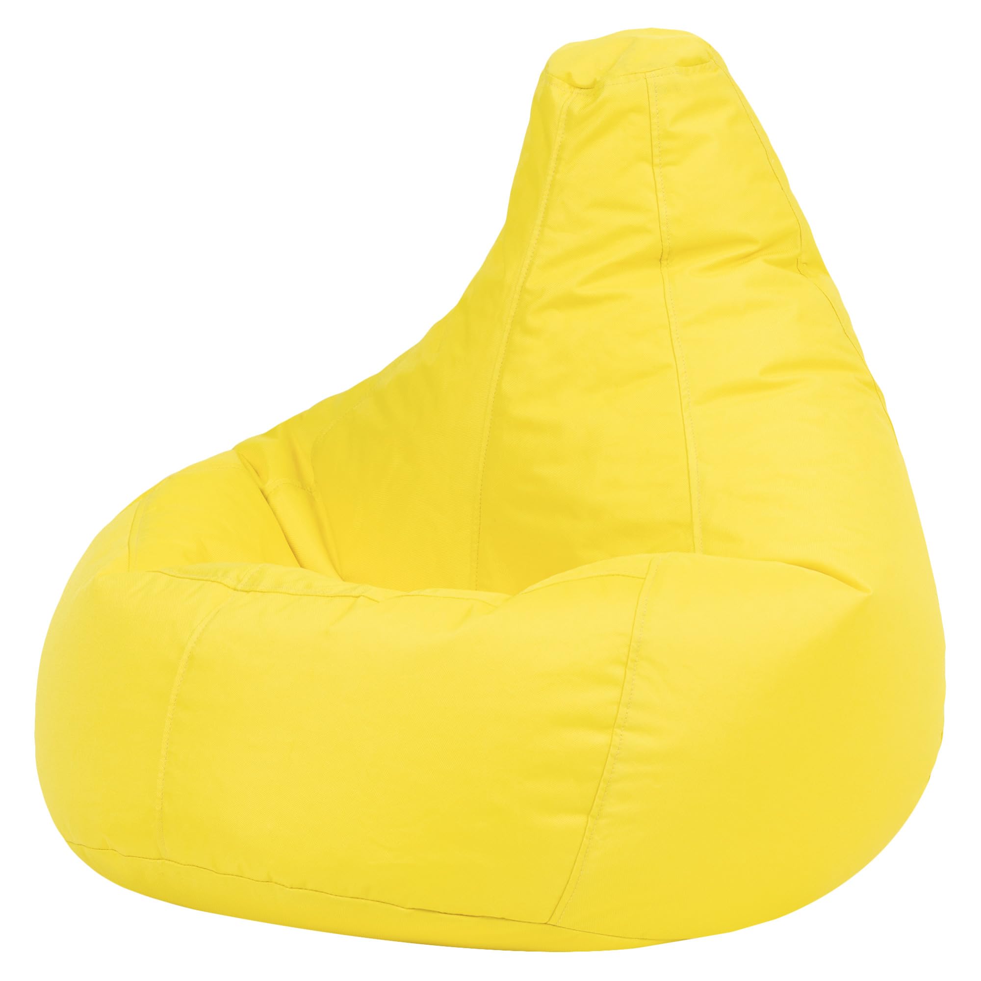 Bean Bag Bazaar Dalton Kids Bean Bag, Yellow, Water Resistant, Gaming Chair for Kids, Beanbag for Indoor and Outdoor Use with Filling Included, Childs Chair ideal for Bedroom, Playroom, Garden