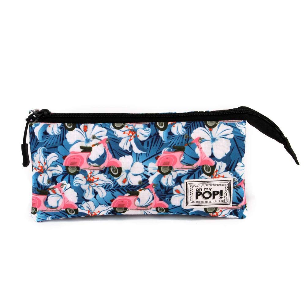 Oh My Pop Pink Scooter-Triple HS Pencil Case Pencil Cases, 24 cm,Multicolour
