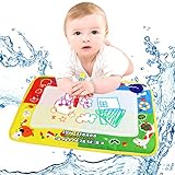 Iusun 4 Color Water Drawing Painting Writing Mat Board + Magic Pen Doodle Kids Educational Toys Child Gift 18X11.8