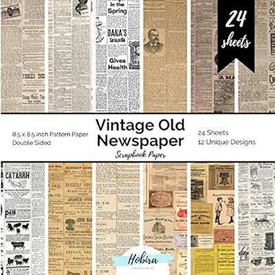 Buy Vintage Newspaper Scrapbook Paper Pattern Paper Double Sided Craft Paper For Card Making Origami Art Craft Projects And Scrapbook Journal 24 Paper Craft Sheets Paperback March 23 2021 Online In Turkey B0914wwk3m