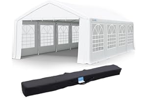 Quictent Premium 10x30 Party Tent Heavy Duty Outdoor Gazebo White Event Shelter Wedding Canopy Tent for Parties Carport BBQ with Removable Sidewall Windows & Storage Bags