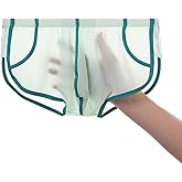 ZAIGGUT Men's See Through Underwear Sheer Boxer Briefs Ice Silk Briefs for Men