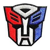 Transformers Autobot Movie Film Patch Embroidered Iron on Hat Jacket Hoodie Backpack Ideal for Gift/ 7.5cm(w) X 7.5cm(h)