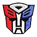 Transformers Autobot Movie Film Patch Embroidered Iron on Hat Jacket Hoodie Backpack Ideal for Gift/ 7.5cm(w) X 7.5cm(h)
