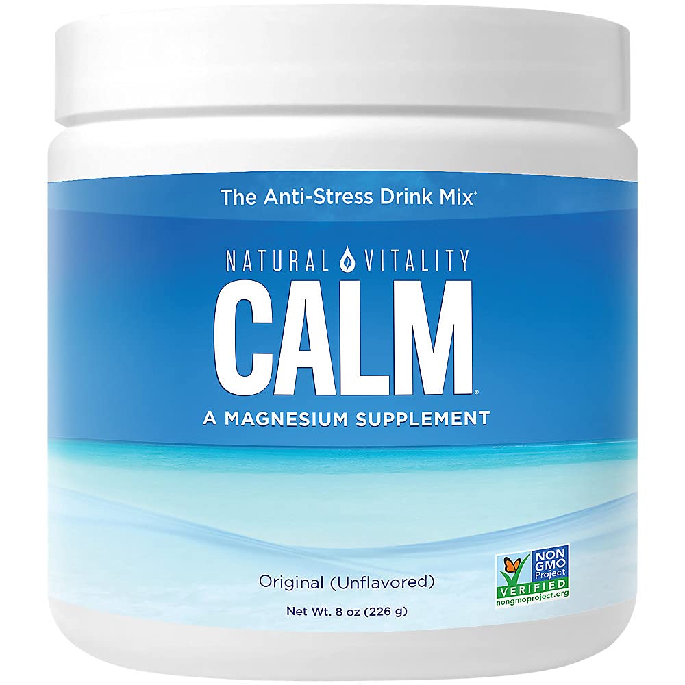 Photo 1 of Natural Vitality Calm, Magnesium Citrate Supplement, Anti-Stress Drink Mix Powder, Unflavored - 8 Ounce (Packaging May Vary)