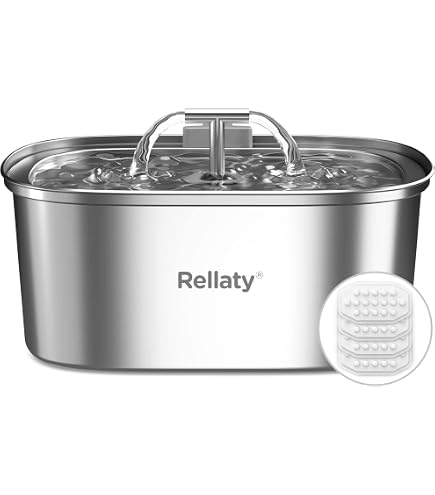 Purepaw Stainless Steel Dog Water Fountain | 3.2L Capacity, Ultra-Quiet Pump With 2 Filters