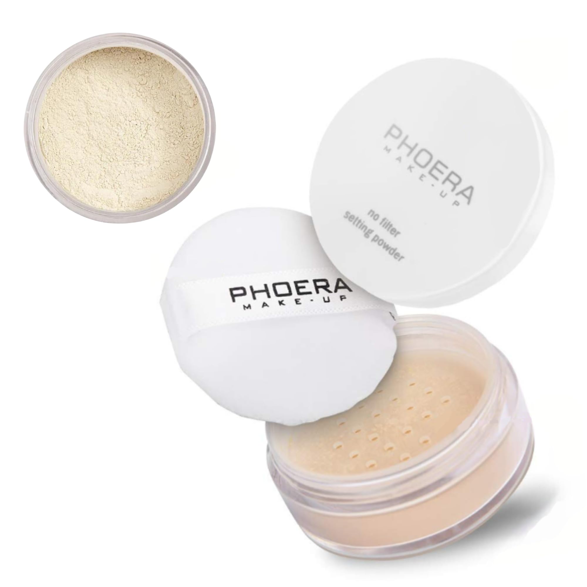 Noble Gifts - No Filter Setting Powder, Lightweight Loose Makeup Setting Powder, Long Lasting Beauty Flash Photography (101 - Translucent)