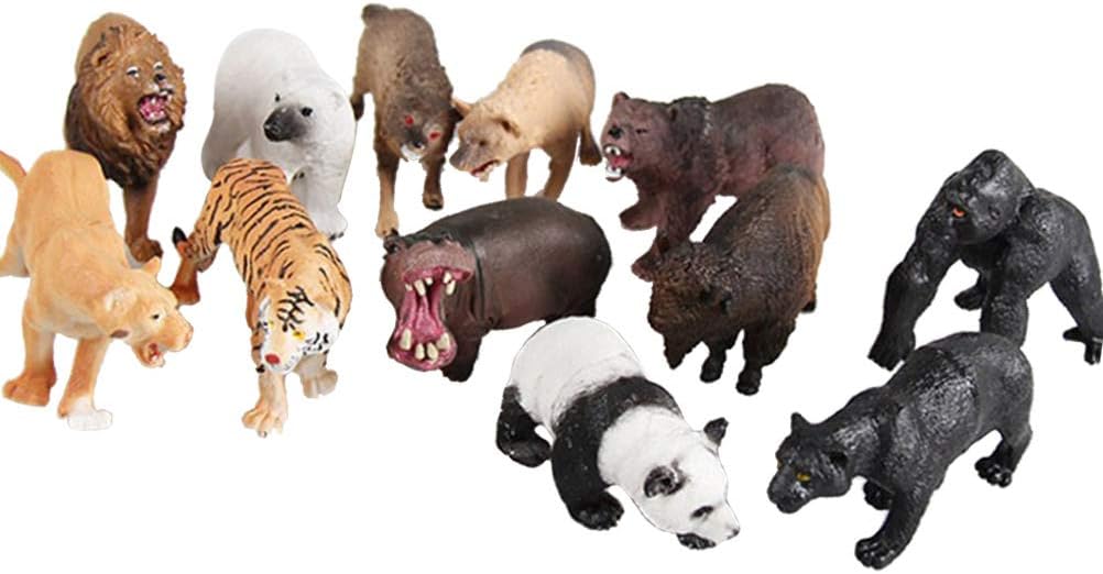 Amazon Toymytoy 動物模型 モデル 野生動物 おもちゃ 人気動物 フィギュア 教育認知 動物園 誕生日 プレゼント 知育玩具 6個セット ランダムパターン ロボット 子ども向けフィギュア おもちゃ