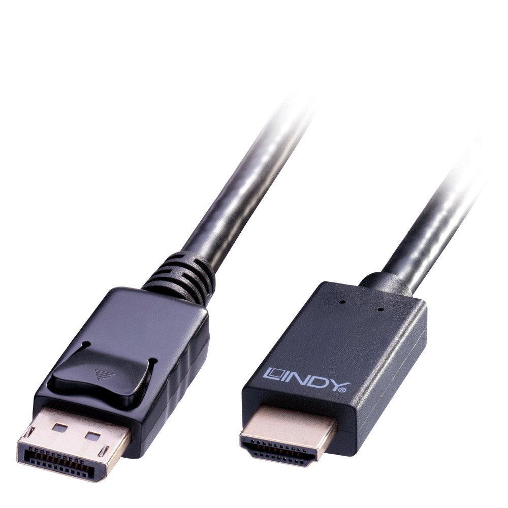 LINDY 0.5m DisplayPort to HDMI 10.2G Cable
