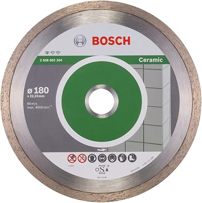 Bosch Diamond Cutting Disc Standard for Ceramic Ø180 x 22.23 x 1.6 x 7 mm