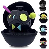 PILPOC theFube Fidget Cube Handy Toys for Kids and Adults (Black &amp; Mix) | 12 Sides Fidget Dice for Stress Relief &amp; Focus - Anti Stress Cube for ADHD, ADD, with Carry Case