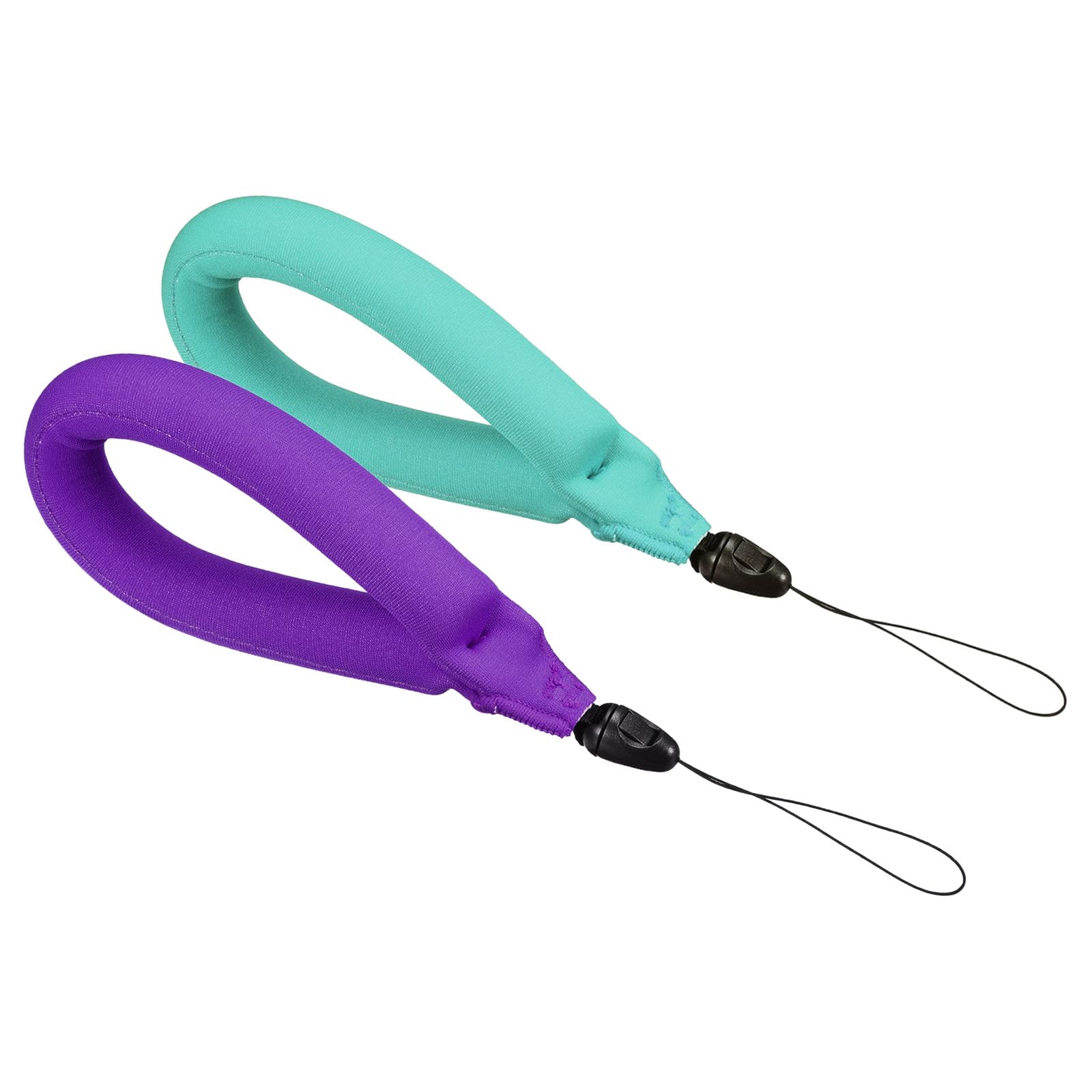 PATIKIL Floating Wrist Straps, 2Pcs Neoprene Waterproof Lightweight 250g Buoyancy Wristband Strap for Underwater Camera Swimming Snorkeling, Sky Blue, Purple