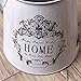VANCORE Shabby Chic Metal Jug Pitcher French Style Vintage Grey Flower Vase for Home Decoration (Height 11 Inch)