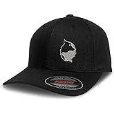 Flexfit Left Side Panel Yin Yang Wolf Silver Embroidery Hats for Men & Women