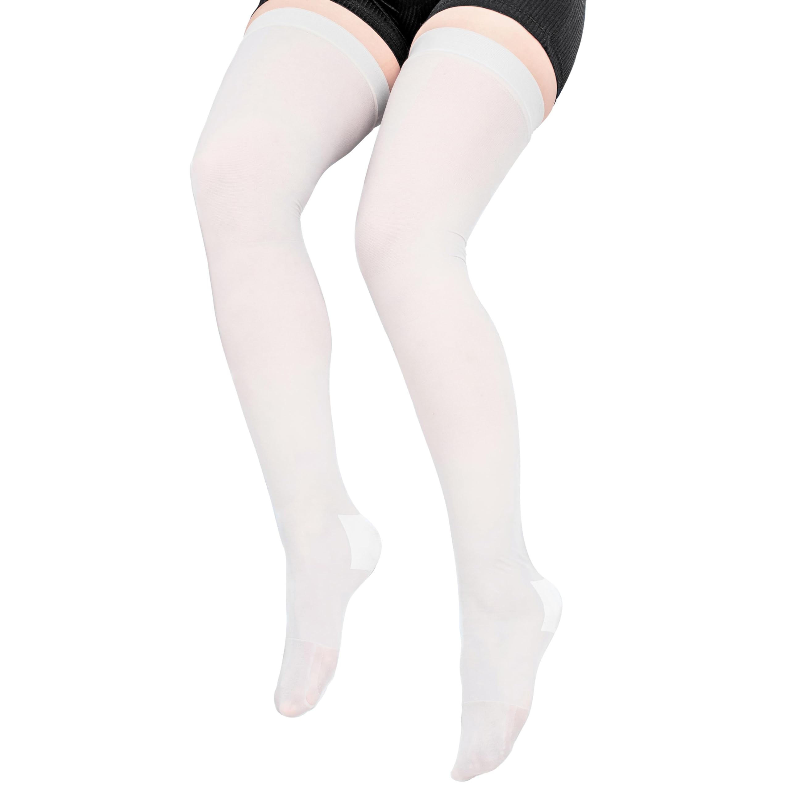 Photo 1 of ITA-MED Anti-Embolism Thigh High Stockings for Men & Women, 18 mmHg Light Compression w/ inspection opening, Medical Orthopedic Support for Varicose Veins, Edema, Swelling, Soreness, Pains, & Aches