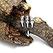 FANSING Mens Biker Ring, Punk Dragon Claw Rings, Stainless Steel, Casting Black, Size 7-12