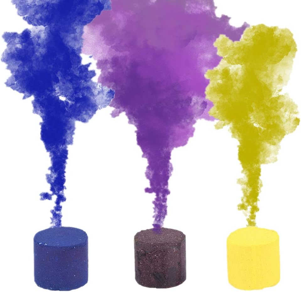 Video 3PC Colorful Smoke Bomb Colored Smoke Cake Colorful Powder