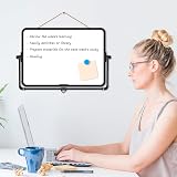 DOLLAR BOSS Small Whiteboard Double-Sided with Stand A4 21x30cm Magnetic Dry view 7