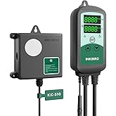 INKBIRD ICC-510 Smart CO2 Controller, Carbon Dioxide Controller with 2 Outlets for CO2 Generator and Ventilation Fan, Day&Nig