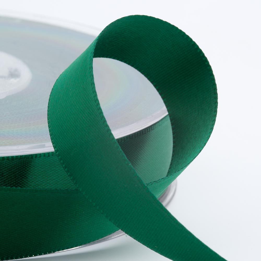 Italian Options - Satin Ribbon - Premium Double Sided - Bottle Green - 50mm x 25 Metre Rolls