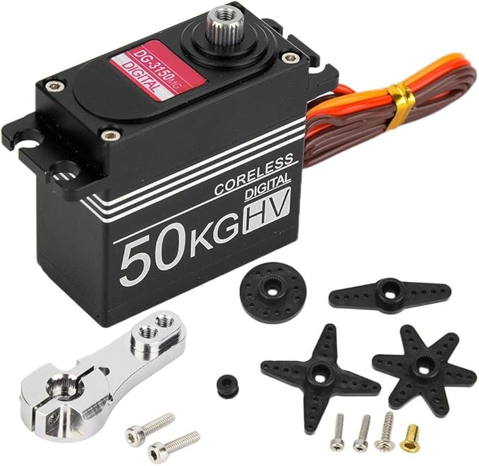 RC Servo, 50kg Digital Coreless Servo Metal Gear Steering Servo