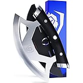 Dalstrong Ulu Knife - 7 inch - Rocking, Mincing, Slicing Meat & Herb Knife - Gladiator Series Elite - High-Carbon 5CR15MOV Steel - Razor Sharp Kitchen Knife - G10 Handle - Chef Knife