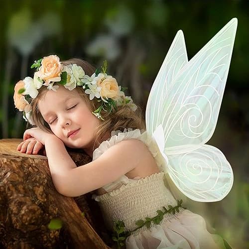 YCNASSS Fairy Wings Butterfly Wings Dress Up Sparkling Sheer Angel Wings Halloween Costume Fairy Wings for Girls Kids (White) in Kenya | Whizz 14702634011 YCNASSS Fairy Wings Butterfly Wings Dress Up Sparkling Sheer Angel Wings Halloween Costume Fairy Wings for Girls Kids (White) in Kenya | Whizz 14702634011