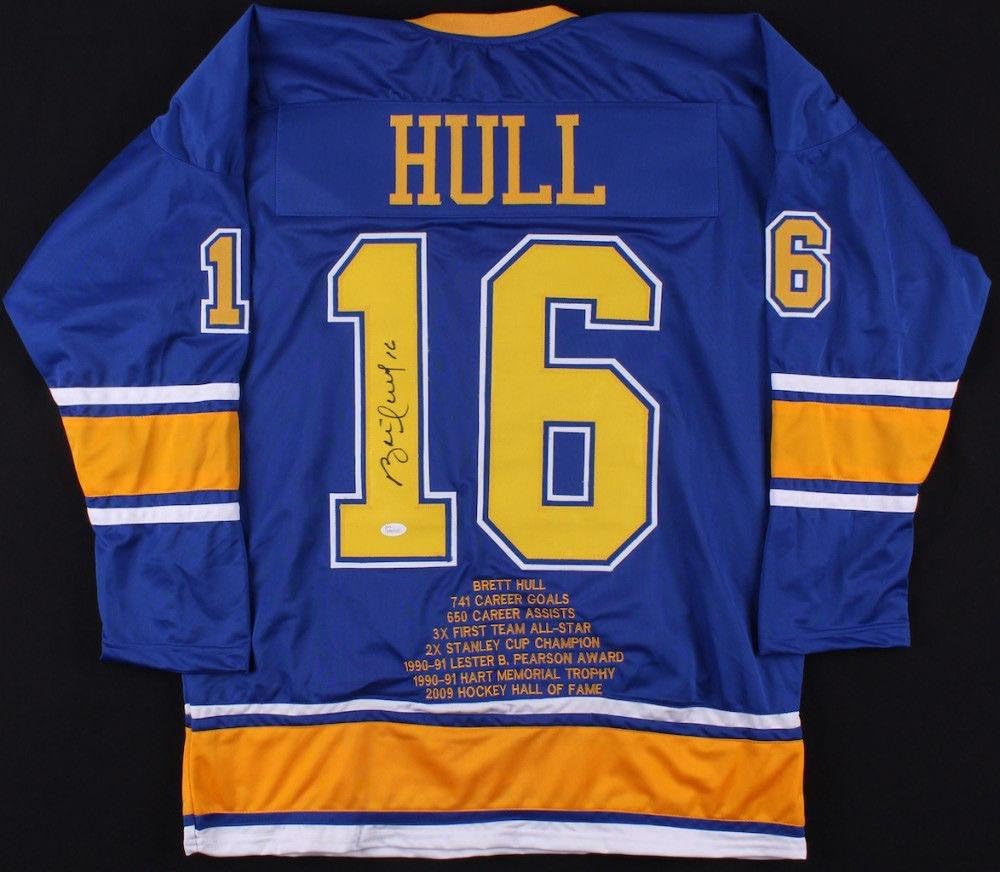 brett hull autographed jersey