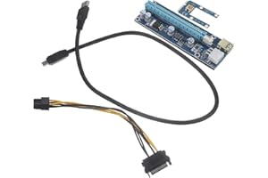 Lurrose Pcie Riser Card 60cm USB Cable for Laptop Mini Pci-e to Pci-e X16 External Graphics Card Adapter,