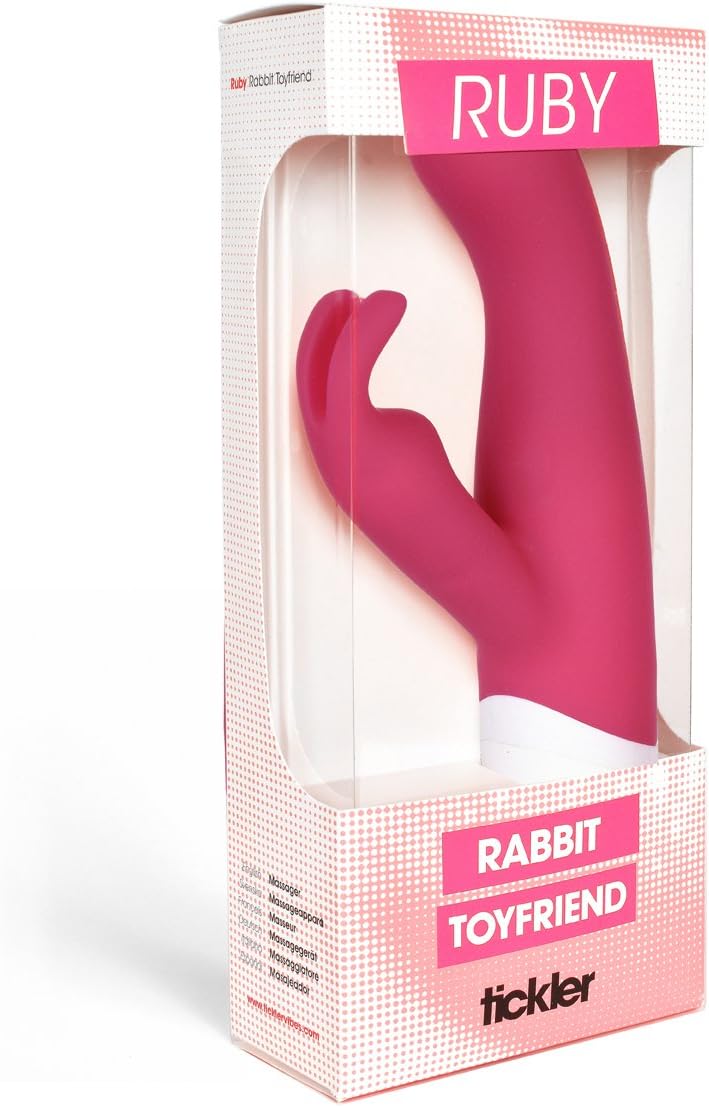 Tickler Double Ruby Rabbit Toy Friends, Magenta - Image 5