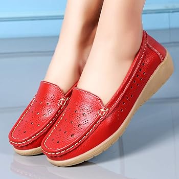 red bottom boat shoes