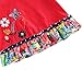Novatx 100% Cotton Sleeveless Princess Dress for Girls H6178 Red (2/3y)