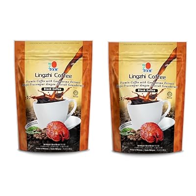 2 Packs DXN Lingzhi Black Coffee with Ganoderma Extract