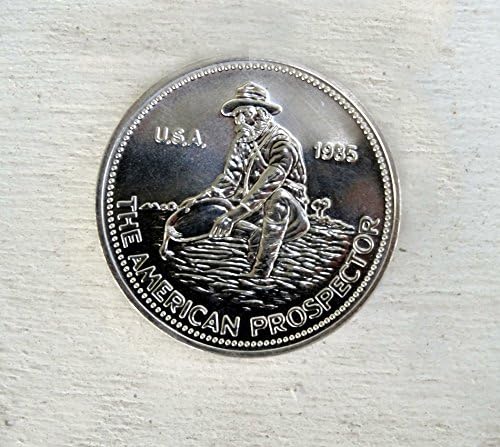 1985 ENGELHARD "THE AMERICAN PROSPECTOR" 1 TROY OUNCE .999 FINE SILVER oz
