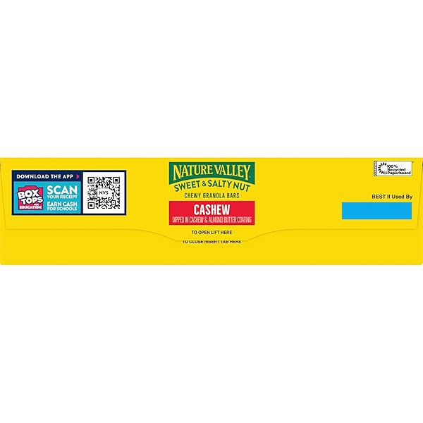 NATURE VALLEY SWEET AND SALTY NUT GRANOLA BARS, CASHEW, 15 BARS, 18 OZ