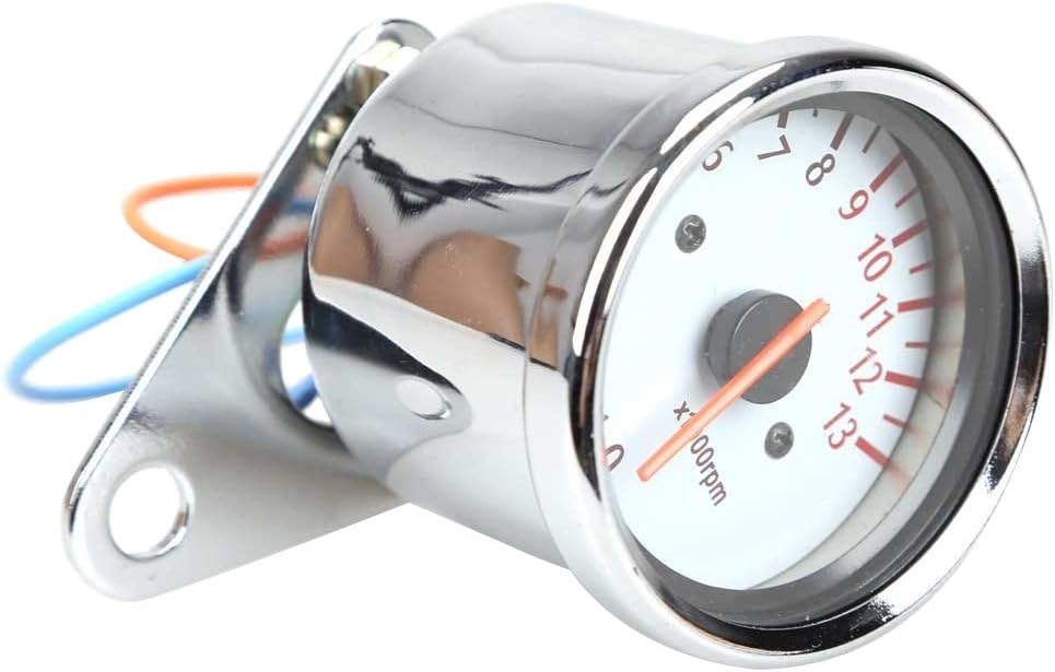 Amazon オートバイのタコメータ Sodial R 通用オートバイスクーターrpm アナログタコメータ ゲージナイトライト タコメーター 車 バイク
