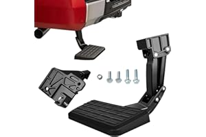 Merautop SJ Rear Bed Step Tailgate Bedstep Compatible with Toyota Tundra 2022 2023 2024 2025 Retractable Bumper Folding Truck