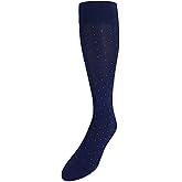 Trafalgar Men's Gerald Classic Pin Dot Mercerized Cotton Mid-Calf Socks